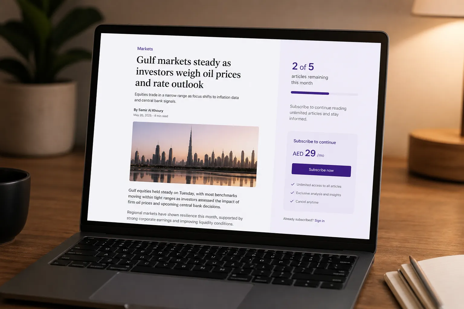 A paywall readers agree to